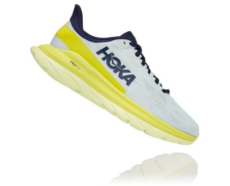 Hoka Mach 4 Dama - Adidasi Alergare Pe Drum Albastri Flori | RO-lV4VDaJ